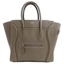 Bolsa Micro Tote Celine Luggage em couro de bezerro - Céline