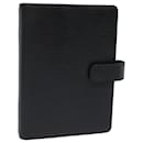 LOUIS VUITTON Epi Agenda MM Couverture de Planificateur de Jour Noir R20042 LV Auth am6431 - Louis Vuitton