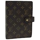 LOUIS VUITTON Agenda MM Monogram Couverture Planificateur de Jour R20105 LV Auth 81485 - Louis Vuitton