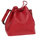 LOUIS VUITTON Epi Petit Noe Sac à épaule Rouge M44107 LV Auth 81588 - Louis Vuitton