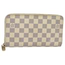 LOUIS VUITTON Portafoglio Lungo Zippy Organizzatore Damier Azur N60012 LV Auth 81220 - Louis Vuitton