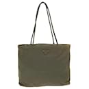 PRADA Bolsa Tote Nylon Cinza Auth 79652 - Prada