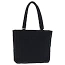 CHANEL Choco Bar Tote Bag Cotton Black CC Auth bs15847 - Chanel