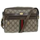 GUCCI GG Supreme Web Sherry Line Shoulder Bag PVC Beige 32 02 004 Auth 80804 - Gucci