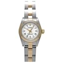 Relógio feminino Rolex Oyster Perpetual 67183 em aço inoxidável