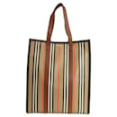 Bolso tote a rayas Burberry para mujeres