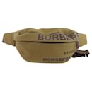 Bolso bandolera de lona caqui Burberry