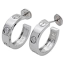 Cartier Love White Gold Hoop Earrings