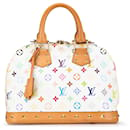 Weiße Louis Vuitton Monogram Multicolore Alma PM Handtasche