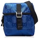 Bolsa mensageiro azul Gucci GG Econyl Off The Grid