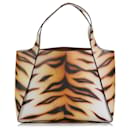 Multicolor Stella McCartney Stella Logo Tiger Print Tote - Stella Mc Cartney