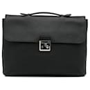 Black Louis Vuitton Taurillon Serviette Dorian Briefcase Business Bag