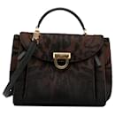 Brown Ferragamo Gancini Sofia Satchel - Salvatore Ferragamo