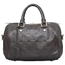 Sac Boston Speedy Bandoulière 25 en Monogram Empreinte Louis Vuitton marron