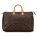 Sac Boston Louis Vuitton Monogram Speedy 40 marron