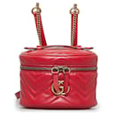 Mochila redonda Gucci GG Marmont roja