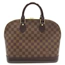 Bolso Louis Vuitton Damier Ebene Alma MM marrón