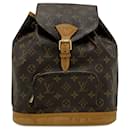 Sac à dos Montsouris MM en monogramme Louis Vuitton marron