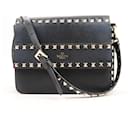 Borsa a tracolla in pelle Rockstuds Valentino Garavani nera