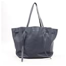 Celine Piccolo Cabas Phantom Borsa a Spalla in Pelle Blu Navy - Céline