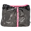 Sac hobo Lil Riz en tissu enduit multicolore de Marc by Marc Jacobs en cuir verni