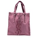 Bolsa de compras con logo Kahala en lona rosa - Yves Saint Laurent