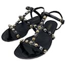 LOUIS VUITTON  Sandals T.EU 37 Leather - Louis Vuitton