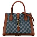 Tote Gucci Blue Medium GG Denim Jackie 1961