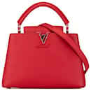 Louis Vuitton Vermelho Taurillon Capucines PM