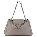 Sac à bandoulière Gucci Gray Large Guccissima Emily Chain