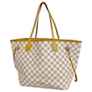 Louis Vuitton Damier Azur Neverfull MM Tote Bag