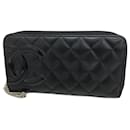 Chanel Long Wallet Cambon in Black and Pink