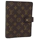 LOUIS VUITTON Agenda MM Monogram Couverture Planificateur de Jour R20105 LV Auth 82202 - Louis Vuitton