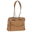 CHANEL Matelassierte Schultertasche aus Kaviarleder Beige CC Auth yk13631 - Chanel