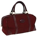 Sac Boston en toile Macadam Celine C rouge Auth 81013 - Céline