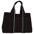 HERMES Toroca Horizontal PM Hand Bag Canvas Brown Auth ar12079 - Hermès