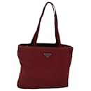 PRADA Sac à épaule en nylon rouge Auth 82570 - Prada