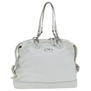 Sac à main CELINE Émail Blanc Auth 81909 - Céline