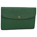 LOUIS VUITTON Epi Montaigne 27 Bolsa Clutch Verde M52654 LV Auth 83255 - Louis Vuitton