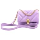 Bolsa de ombro em couro micro Serpenti Cabochon BVLGARI na cor roxa 291718 - Bulgari