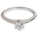 Bague de fiançailles Tiffany Solitaire en platine E VVS1 0,32 CTW - Tiffany & Co