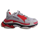 Balenciaga Triple S Sneakers in Grey/Red/Black Polyester EU42 - Autre Marque