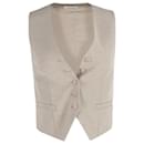 Le gilet Frankie Shop en laine beige - Autre Marque