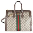 Borsa Tote Ophidia Media in Monogramma GG Supreme Beige di Gucci