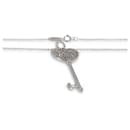 Colgante de moda Tiffany & Co. Keys en oro blanco de 18k 0,05 CTW