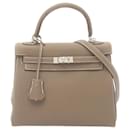 Sac à main Hermes Kelly 25 Etoupe - Hermès