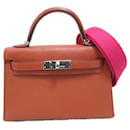 Hermes Kelly 2 Mini Cuivre Handtasche - Hermès