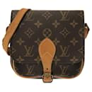 Louis Vuitton Brown Monogram Cartouchiere PM