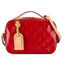 Sac à bandoulière Santa Monica en vernis monogram rouge Louis Vuitton