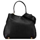 Bolso de cuero negro MCM